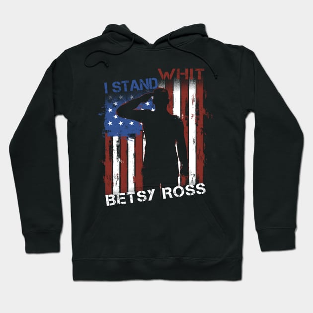 Betsy Ross Flag Hoodie by Mr.Speak